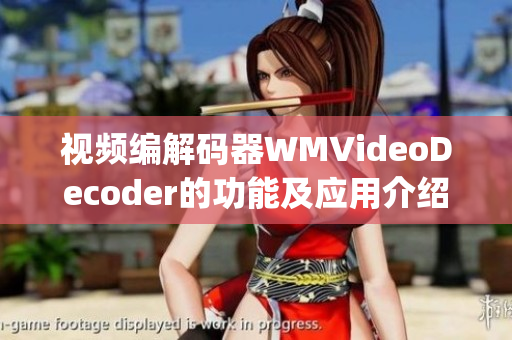 視頻編解碼器WMVideoDecoder的功能及應(yīng)用介紹(1)