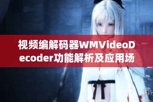 視頻編解碼器WMVideoDecoder功能解析及應(yīng)用場景介紹(1)