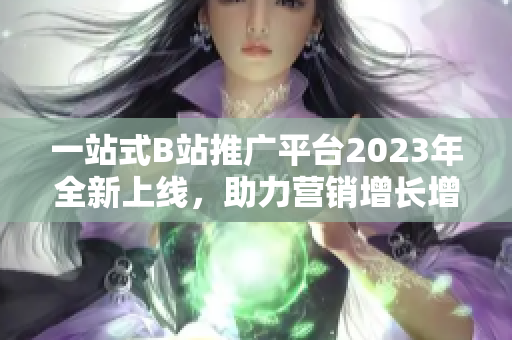 一站式B站推廣平臺2023年全新上線，助力營銷增長增盈