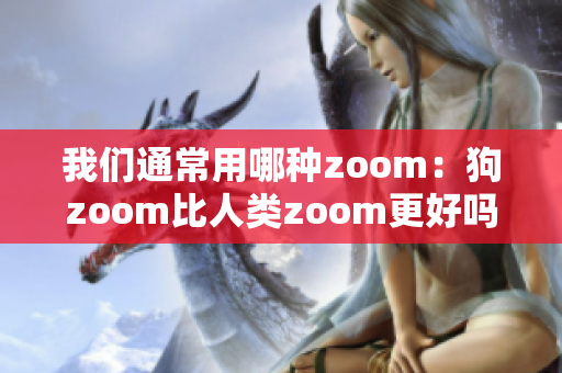 我們通常用哪種zoom：狗zoom比人類zoom更好嗎？