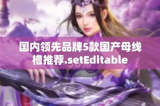 國內(nèi)領(lǐng)先品牌5款國產(chǎn)母線槽推薦.setEditable