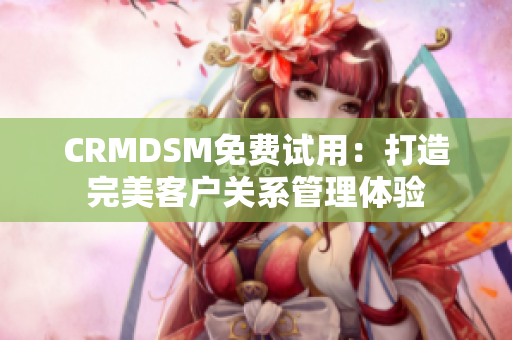 CRMDSM免費試用：打造完美客戶關系管理體驗