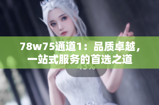 78w75通道1：品質(zhì)卓越，一站式服務(wù)的首選之道