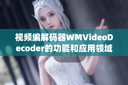 視頻編解碼器WMVideoDecoder的功能和應(yīng)用領(lǐng)域介紹(1)