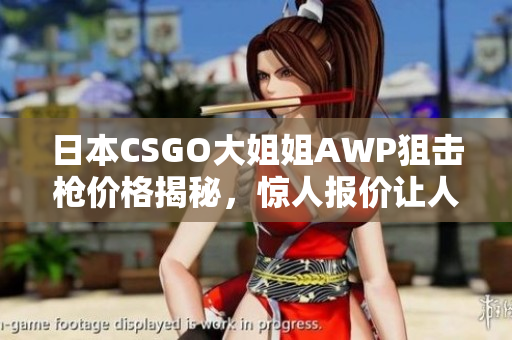 日本CSGO大姐姐AWP狙擊槍價格揭秘，驚人報價讓人咋舌