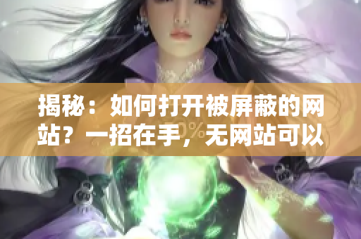 揭秘：如何打開被屏蔽的網(wǎng)站？一招在手，無網(wǎng)站可以遮掩。