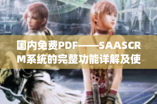 國內(nèi)免費(fèi)PDF——SAASCRM系統(tǒng)的完整功能詳解及使用指南(1)