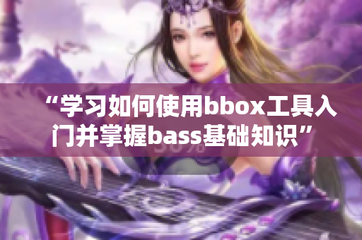 “學(xué)習(xí)如何使用bbox工具入門(mén)并掌握bass基礎(chǔ)知識(shí)”