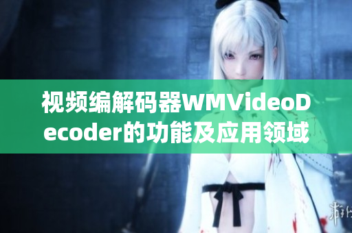 視頻編解碼器WMVideoDecoder的功能及應(yīng)用領(lǐng)域(1)